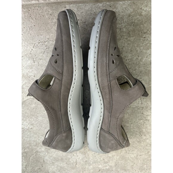 Waldlaufer Eyelet Dark Beige Leather Slip On Shoe Strap Size 7.5 - Picture 5 of 10